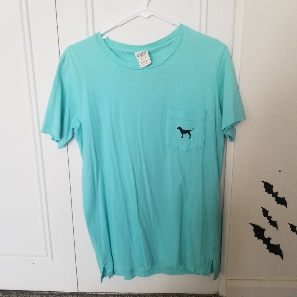 Pink Victoria Secret Pink Light Blue Shirt XS